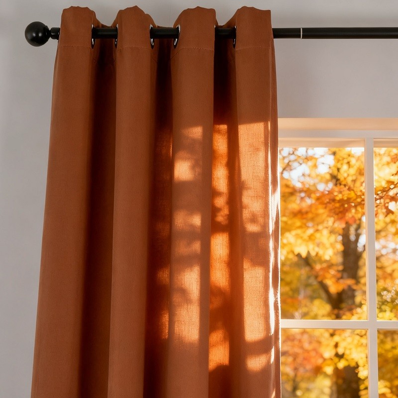 Urban Mocha Half Blackout Curtains Polyester Curtain factory